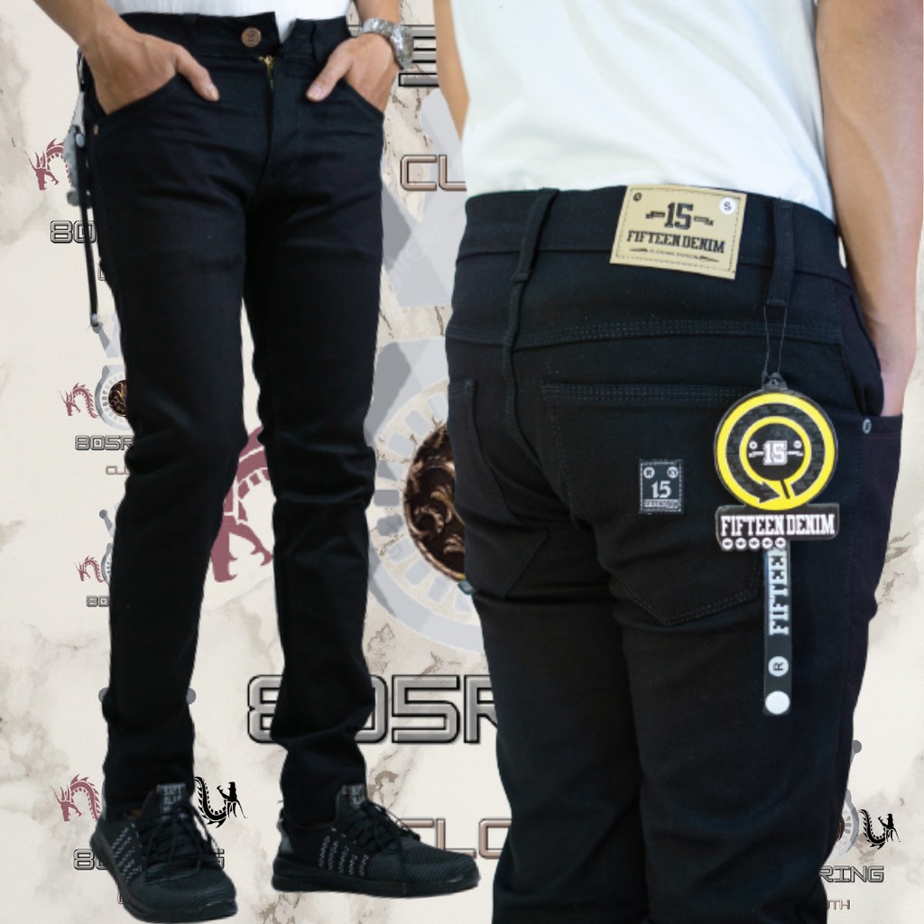 [FIFTEEN-DENIM] Celana original fifteen Denim/Celana jeans streacht/Celana jeans cowok/Celana Distro