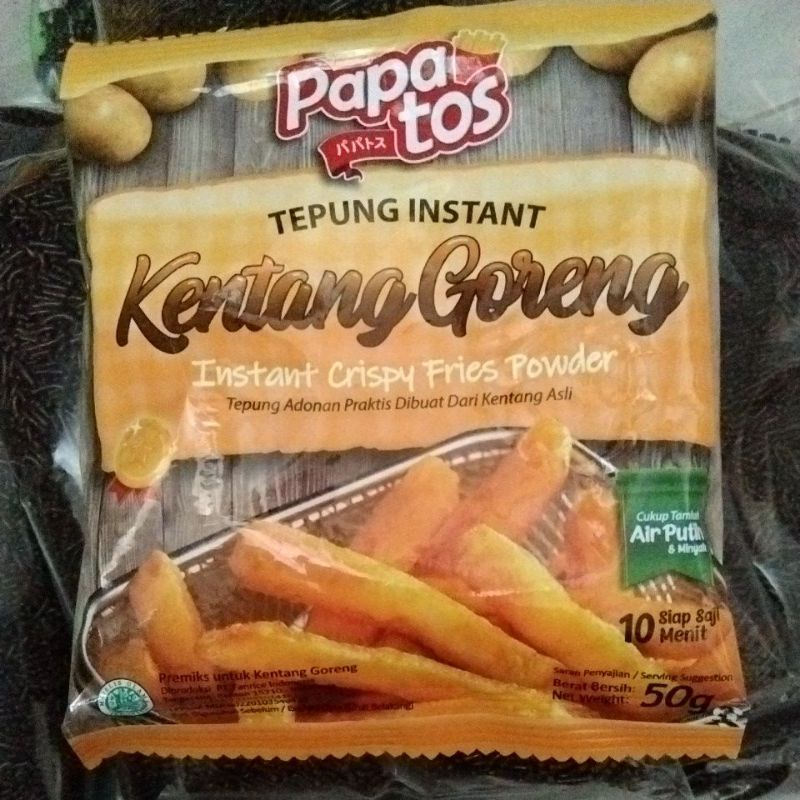 

Tepung instan Kentang goreng PAPATOS 50 gram