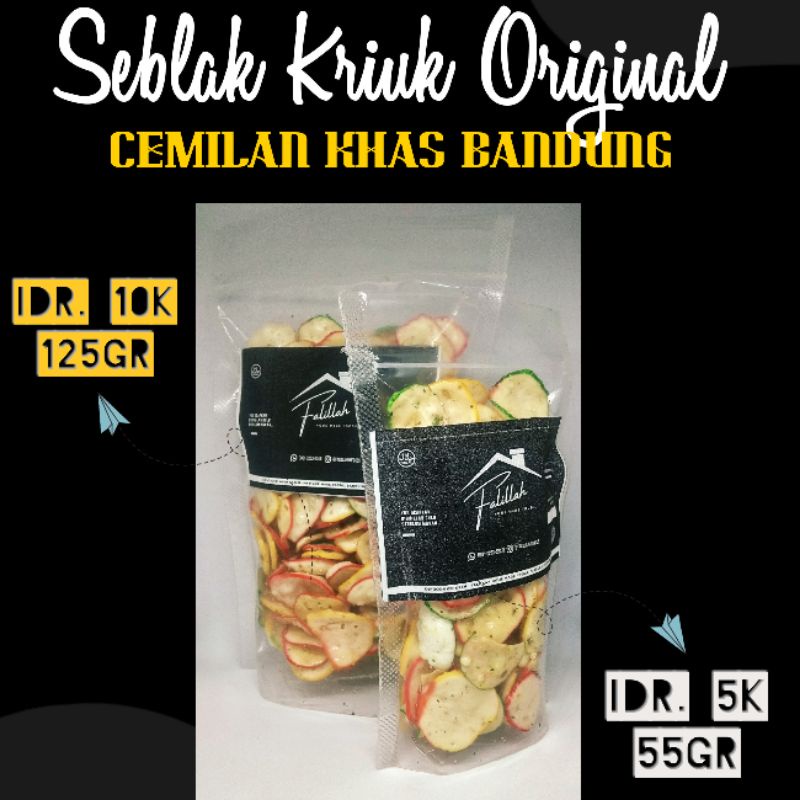 

Snack Seblak Kriuk Original 125gr (Khas Bandung)
