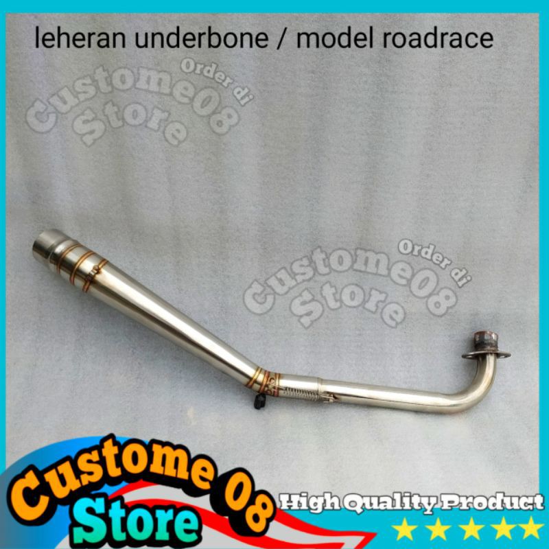 leher knalpot supra x 125 revo fi absolute karisma blade 110 step underbone leheran model roadrace