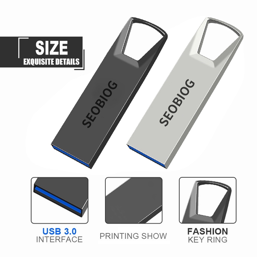 (Huluboy) Seobiog Flashdisk Usb 3.0 Kapasitas 1 / 2T Bahan Logam Tahan Suhu Tinggi