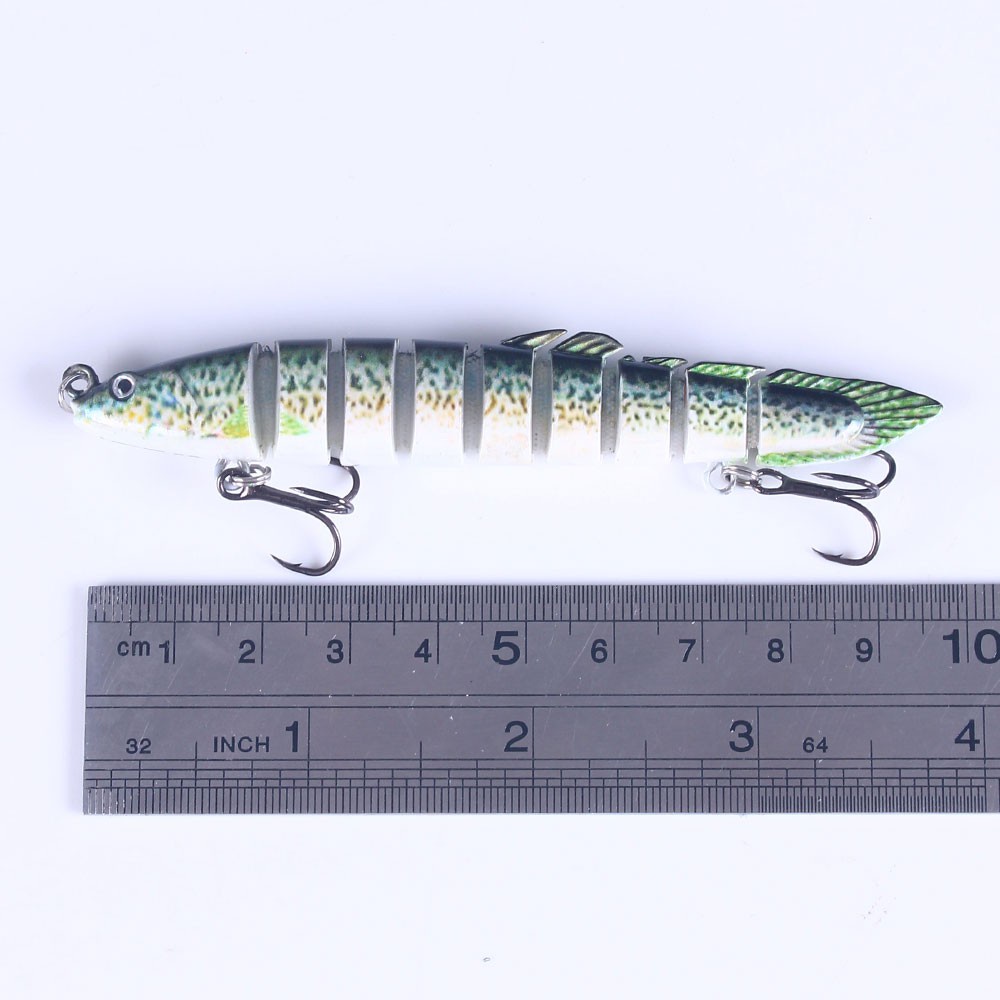 Hengjia 1 Pc Umpan Pancing Hard Bait Bentuk Ikan 7 Bagian Panjang 10cm Berat 10g