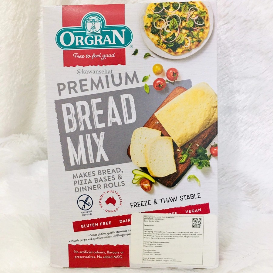 Orgran Premium Bread Mix Gluten Free 450gr