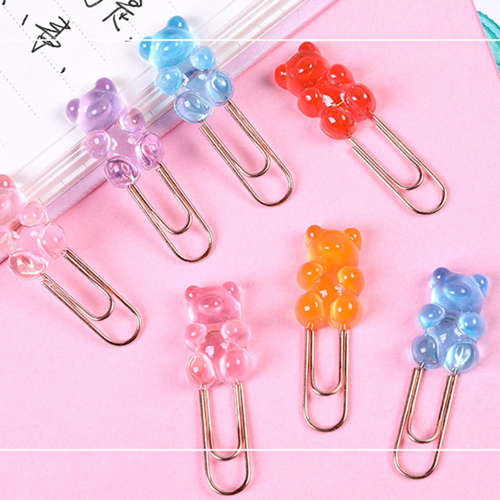 Lanfy Paper Clip Korean Candy colors Bookmark Aksesoris Memo Klip File Klip Alat Tulis Kantor Sekolah Bookmark Hias