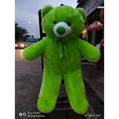 BONEKA TEDDY BEAR TOPI SYAL UKURAN XL BAHAN KUALITAS IMPORT LABEL SNI