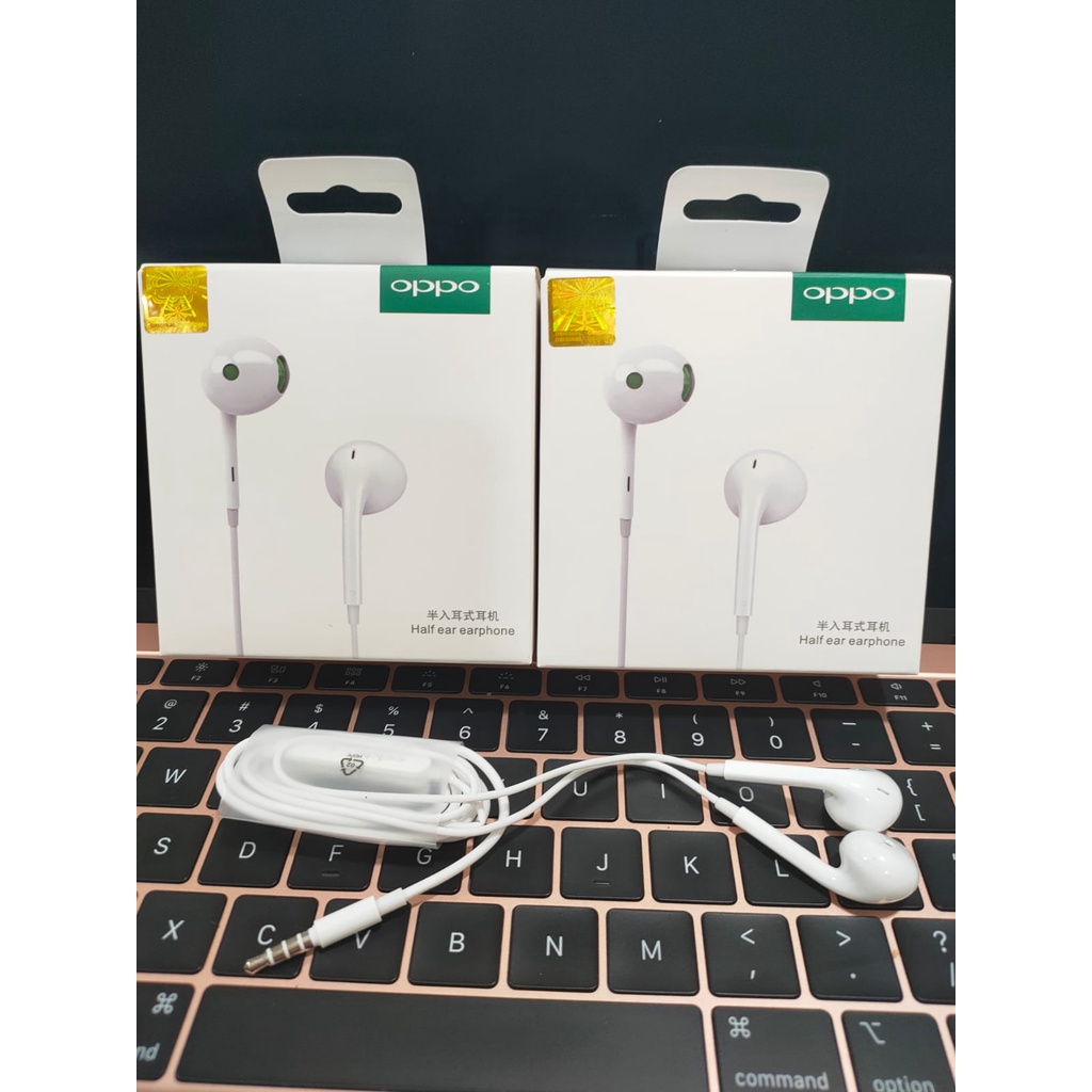 Handfree Oppo Original R19 Headset Oppo R19 Connector Aux HF Oppo Original