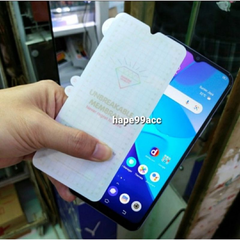 Vivo Y15s anti gores hydrogel clear screen protector