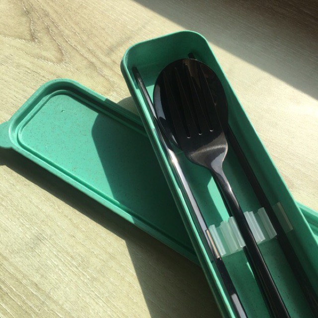 Sendok sumpit korea stainless / chopstick spoon korea / sujeo / sendok korea / sumpit korea set