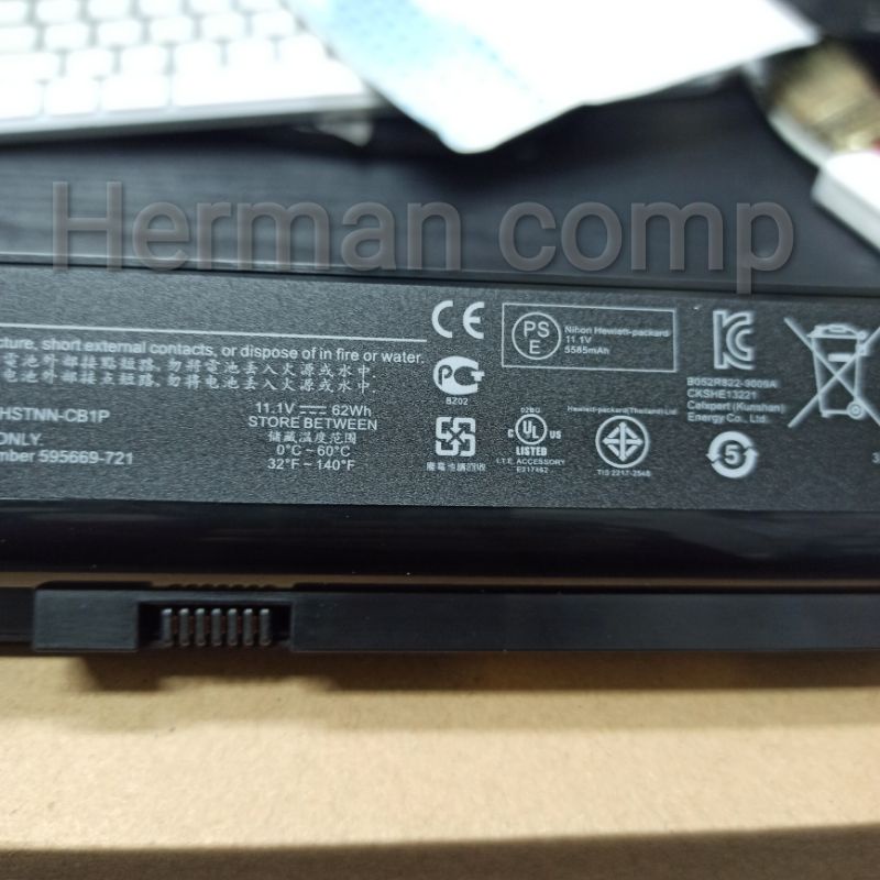 Original Baterai Hp HSTNN-UB1Q, HSTNN-CB1QM, HSTNN-CB1P, HSTNN-CB1Q, HSTNN-Q85C, HSTNN-UB1Q