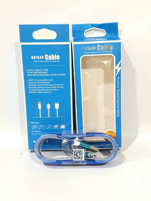 Kabel Data Nylon Original Iighting Cable USB For IOS Panjang 1.5 Meter