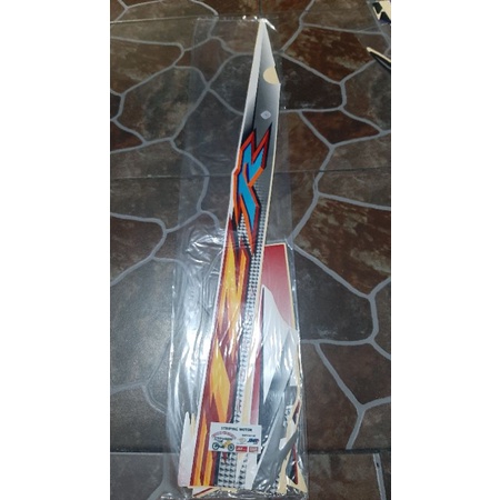 STIKER STRIPING LIS BODY MOTOR YAMAHA FIZ R F1ZR 2004 PUTIH MERAH FIZR