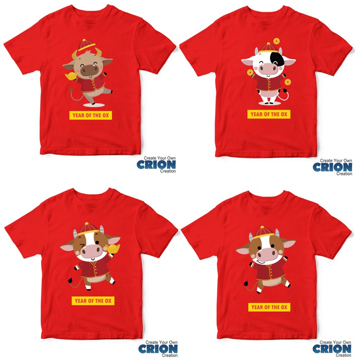 Kaos Imlek Kerbau - Year Of Ox Cute - By Crion