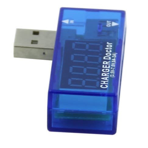 USB CHARGER DOCTOR - USB VOLTAGE AND AMPERE CHARGER TESTER/METER