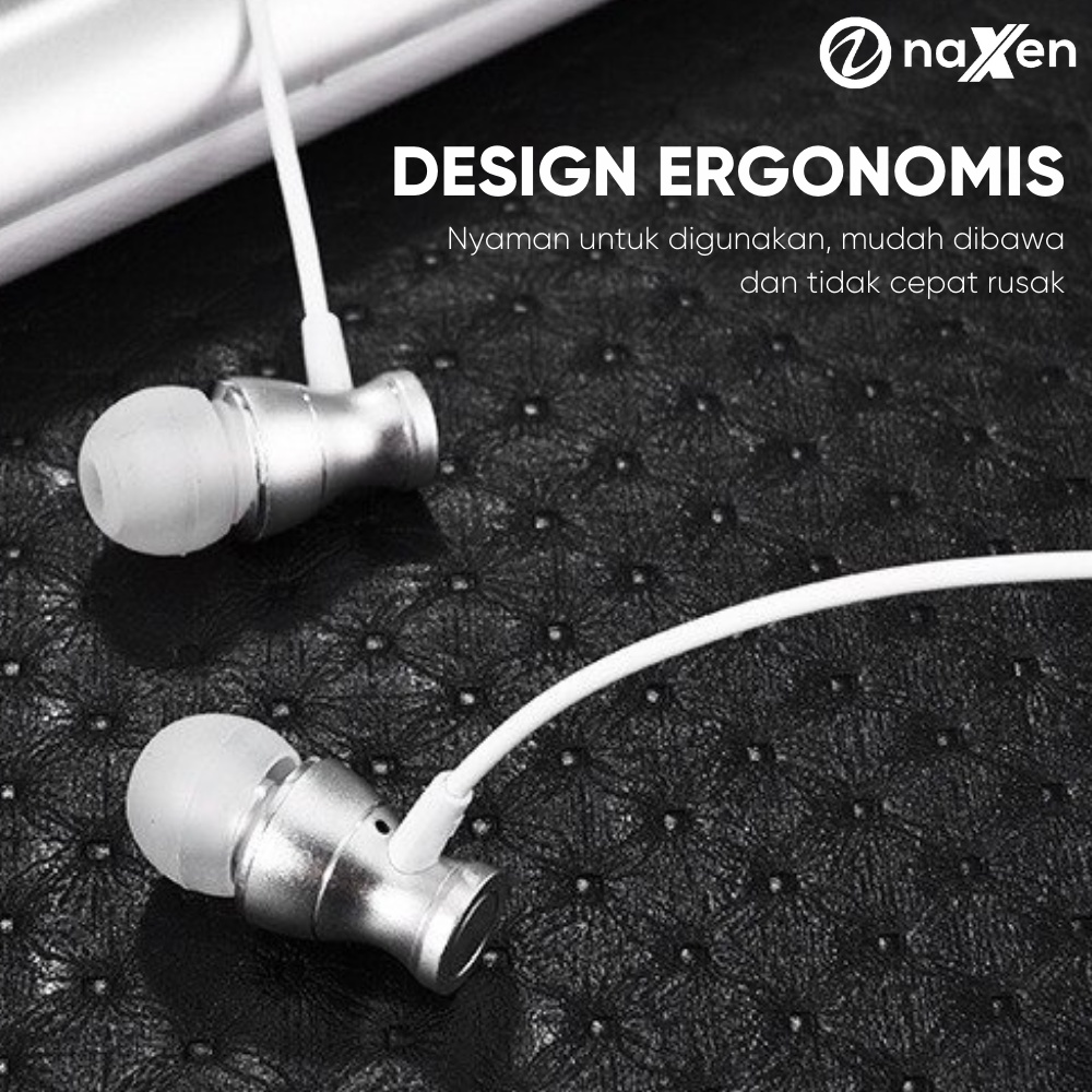 Headset In ear Naxen Premium HD Sound Bass + Microphone E04