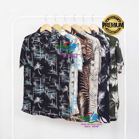 excel01  Kemeja Surfing Distro Pria Motif Simpel Bunga Dan Hem Baju Batik Pria Pendek Bisa Seragam