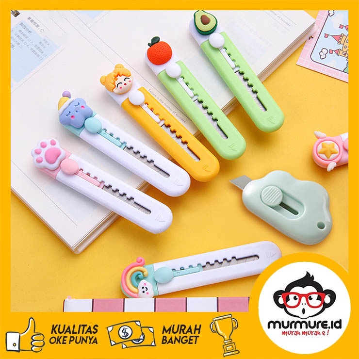 

MURMURE.ID | PISAU MINI CUTTER AWAN / SILET KECIL / CUTTER LUCU PISAU PEMOTONG KERTAS DESAIN LUCU CLOUD PISO CUTER KECIL CAT PAW FRUIT BEAR SMALL PAPER CUTTER FS043