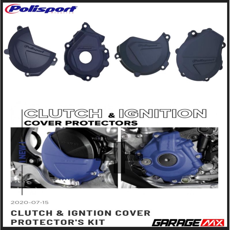 ENGINE PROTECTOR HUSQVARNA TE FC 250 300 350 POLISPORT . COVER MESIN HUSQVARNA POLISPORT