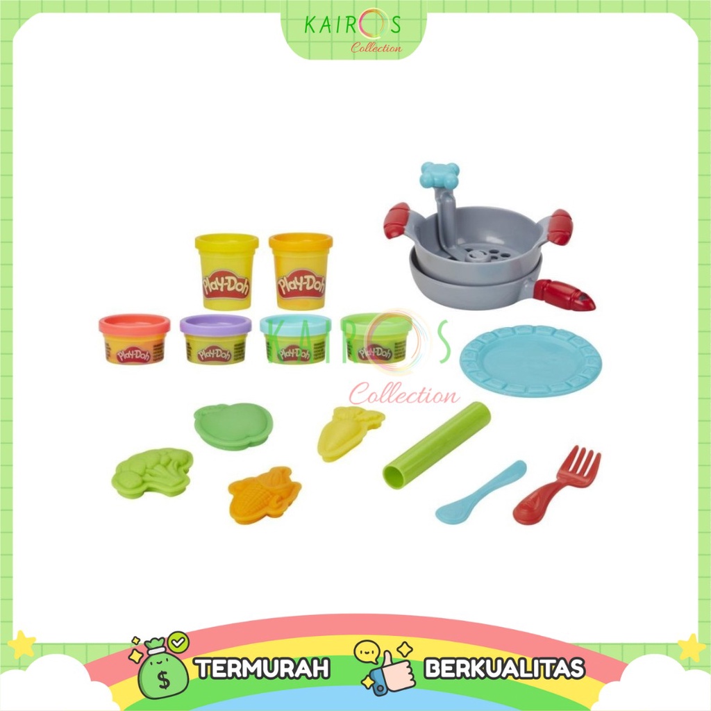 Mainan Anak Play-Doh Kitchen Creations Silly Snacks Silly Noodles Playset