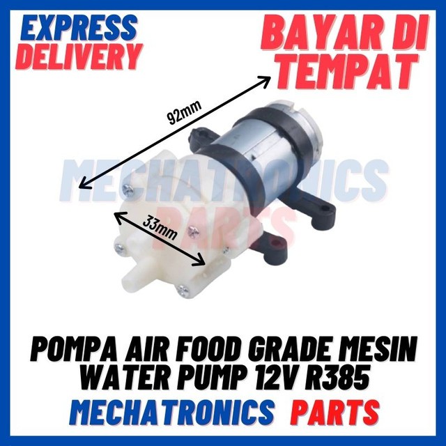 [MTR-9029] POMPA AIR FOOD GRADE MESIN KOPI TEH SIRUP AQUARIUM WATER PUMP 12V R385