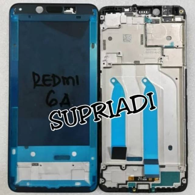 FRAME LCD TULANG TENGAH XIAOMI REDMI 6A BAZEL TULANG KERANGKA HP TATAKAN LCD XIAOMI REDMI 6 6A