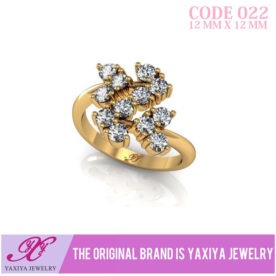 

Cincin Emas Fashion Permata Perhiasan Lapis Emas 18K Yaxiya Jewelry 022