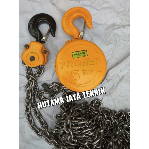 Chain Block Blok Katrol Derek Takel  5 Ton 5T 10 Meter 10M 10Meter Prohex