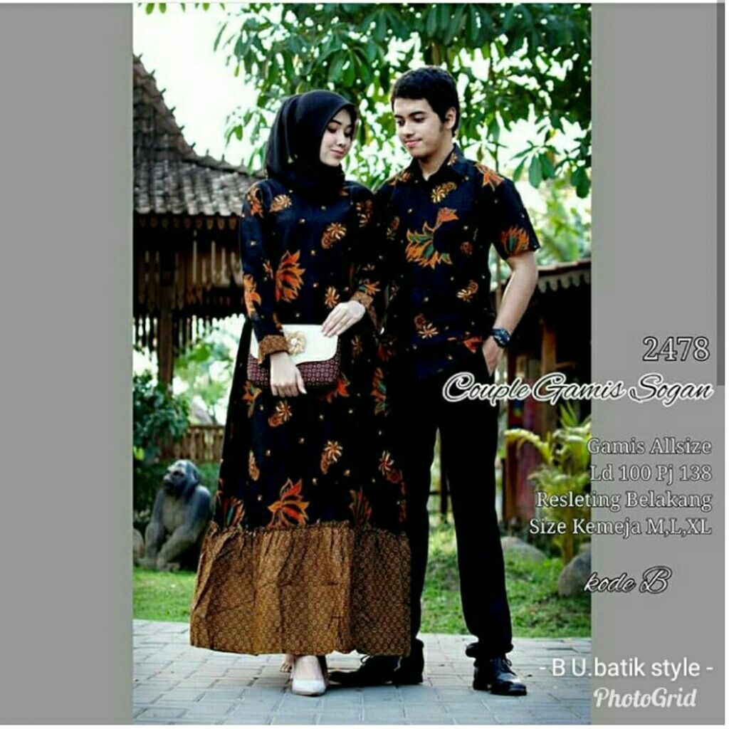 Maura Couple - Sania Ruffle Batik Couple ori Ndoro jowi Kubis Garansi Termurah Shopee