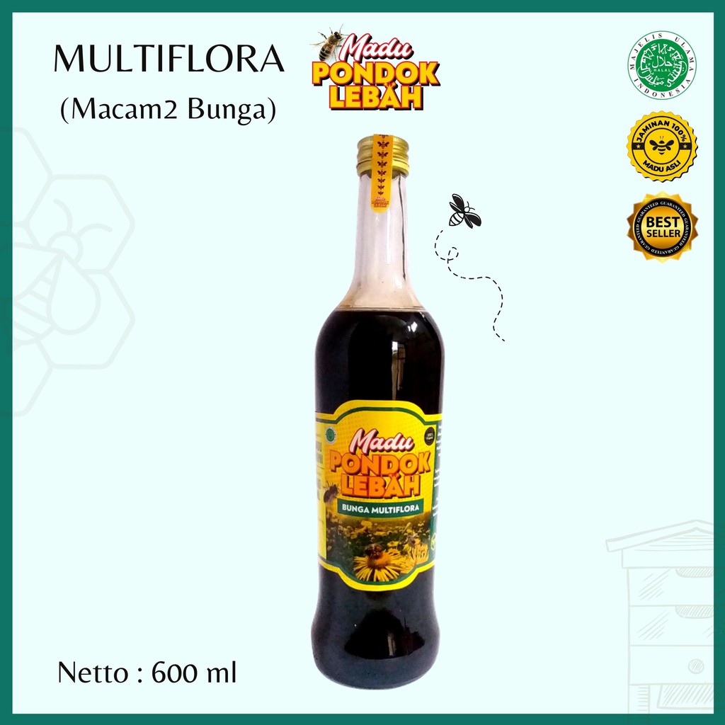 

Madu Multiflora 600ml - Pondok Lebah