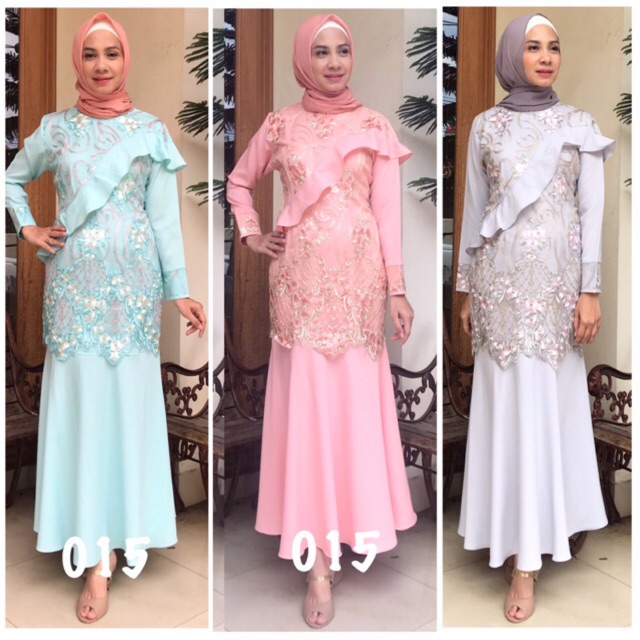Gamis duyung 015⛔️⛔️SALE 150K ⛔️( SISA XL biru salem abu)