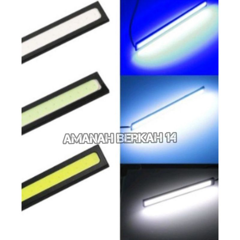 LAMPU LED DRL COB 17cm DC 12V WATERPROOF MOTOR MOBIL, LAMPU BEMPER, LAMPU BUMPER, VARIASI MOBIL, VAR