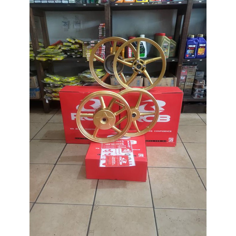 VELG RACINGBOY RCB 140-160 BEAT/SCOOPY/SPACY RING 14 SP522 GOLD ORIGINAL