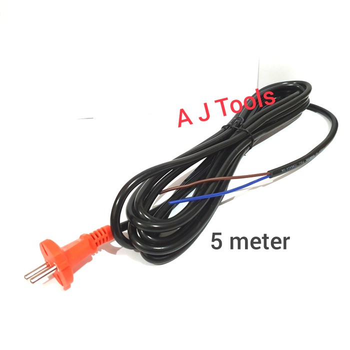 Kabel Powertool / Kabel Mesin isi 2 x 5 meter full tembaga