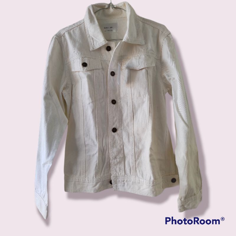 jaket jeans putih preloved