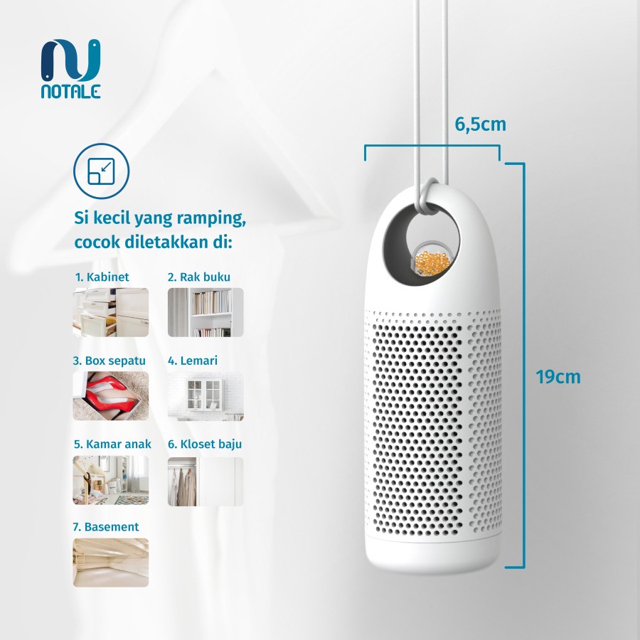 Notale Replacement Portable Dehumidifier - Serap Kelembapan Udara