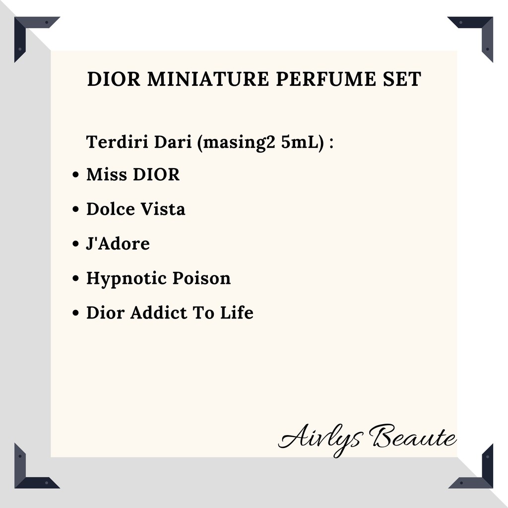 DxOR MINIATURE PERFUME SET (5 x 5mL)