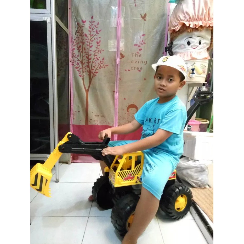 Mainan Mobil Dorong Anak Ride On Excavator SBS 712  Mobil Dorong Anak Ekskavator