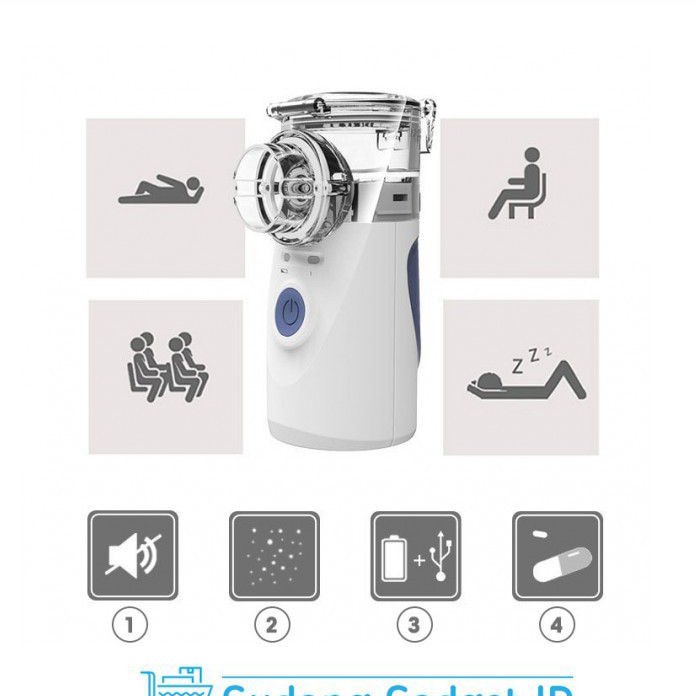 Grab Medan Nebulizer Inhale Alat Terapi Pernafasan Asthma Bantu Nafas portable baterai usb YM-252