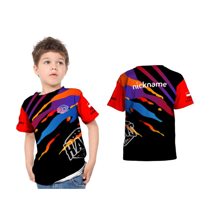 Kaos Jersey Anak Rans Esport Gaming Freefire ML Tshirt Freefire Fullprint Terbaru