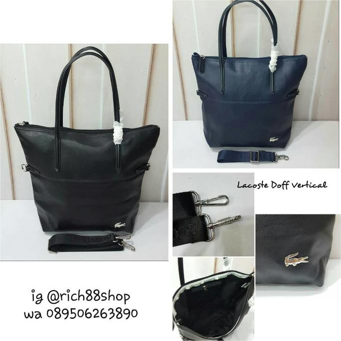 Harga Murah & Terjamin Tas  Lacoste Furing / Totebag Lacoste Furing (Tas wanita Kece) DDS589