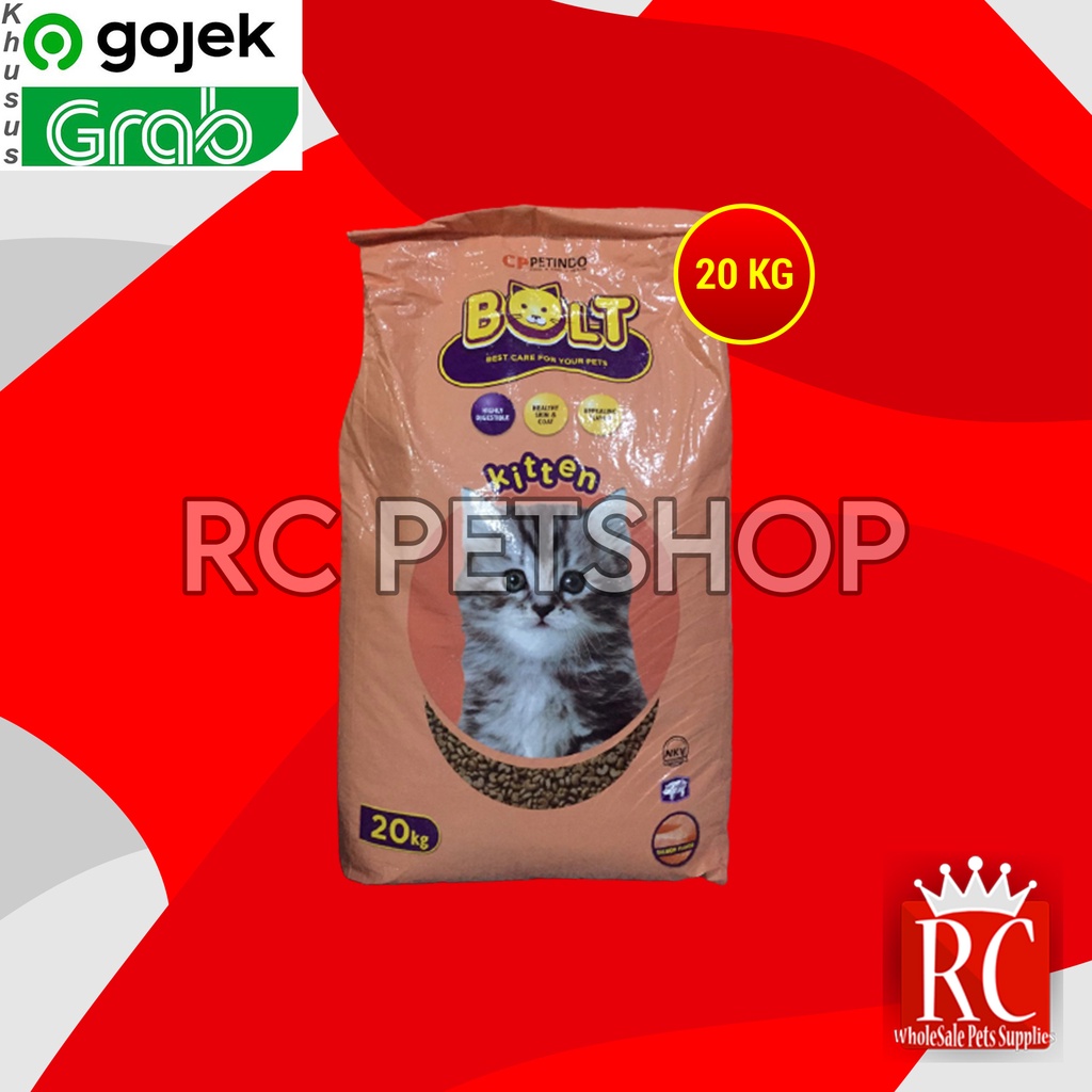 GOSEND Bolt Kitten Makanan anak Kucing Kering 20 KG