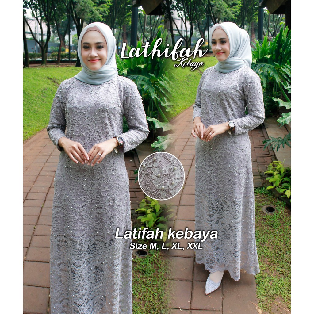 kebaya set brukat tunik mutiara terlarisss