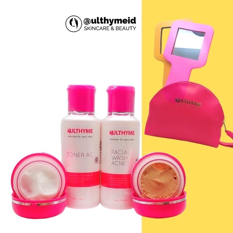 Ulthyme Paket Skincare Wajah Jerawat / Acne BPOM