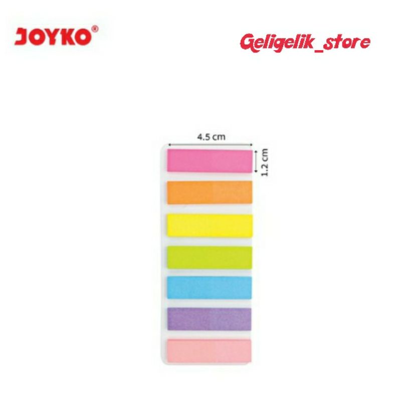 JOYKO INDEX & MARK STICKY NOTE / PENANDA PEMBATAS MEMO IM-32 KERTAS KOTAK PERSEGI 7 WARNA-1