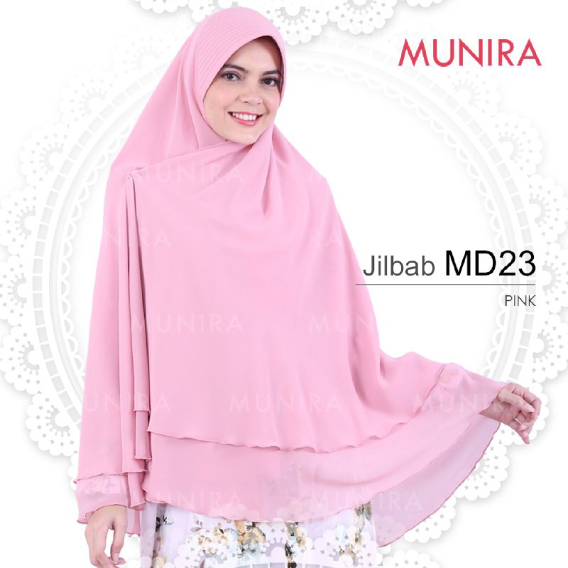 Khimar syari ceruty double layer dengan pet busa | MD23 | ORI BY MUNIRA