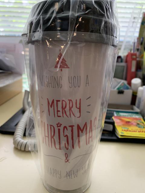 Botol Minum Tumbler Minuman Motif Natal Christmas Gift Hadiah Souvenir
