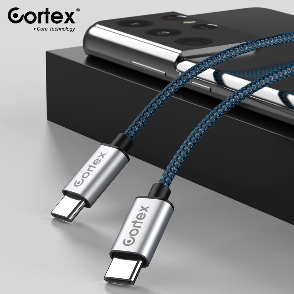 cortex ke 211 kabel data type c to type c   usb c cable pd2 0 60w fast charging  20v 3a  120cm 1 2me