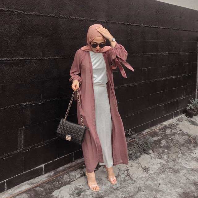 BEST SELLER BELVA LONG OUTER FREE SABUK TALI