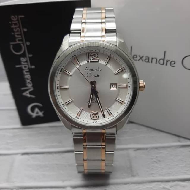ALEXANDRE CHRISTIE PRIA AC 8583 MD ORIGINAL ( SILVER COMBI ROSEGOLD )