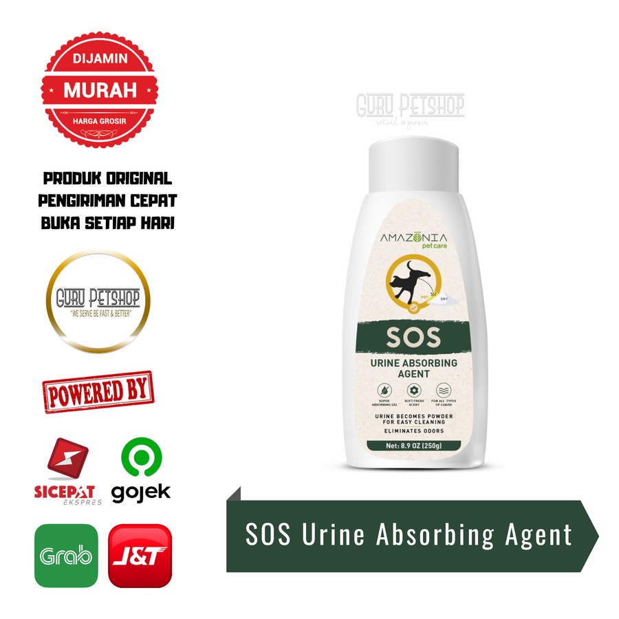 Amazonia Pet Care SOS Urine Absorbing Agent 250gr Pembersih Bekas Urin