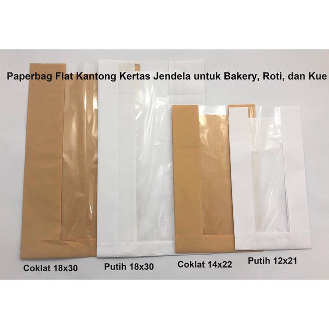 

Februari Maniss Paperbag Kantong Kertas Coklat 14X9X22 (M)+ Jendela. Bakery Roti Kue Kode 655